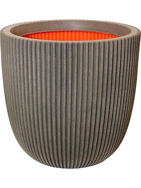 Кашпо Capi nature groove nl planter ball warm taupe Кашпо Capi nature groove nl planter ball warm taupe