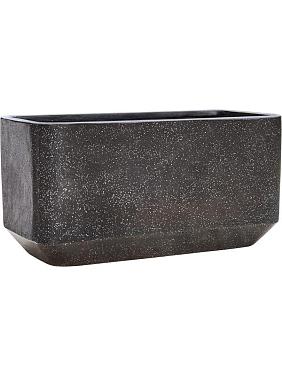 Кашпо Baq terrazzo rounded rectangle black Кашпо Baq terrazzo rounded rectangle black