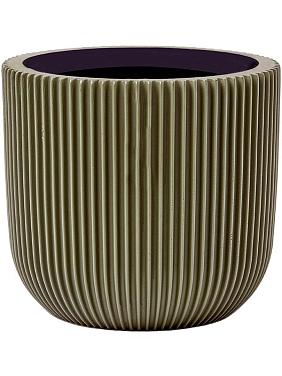 Кашпо Capi nature groove special planter ball green Кашпо Capi nature groove special planter ball green