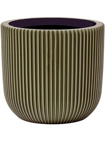 Кашпо Capi nature groove special planter ball green Кашпо Capi nature groove special planter ball green