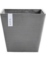 Кашпо Ecopots rotterdam 40 grey L40 W40 H35 см