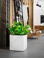 Кашпо Otium quadris white L60 W60 H60 см