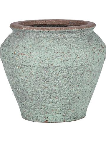 Кашпо Mediterranean eros s, rustic green