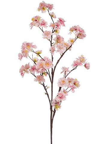 Вишневая ветвь с розовыми цветами искусственная