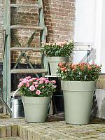 Кашпо Green basics top planter stone green D47 H40 см