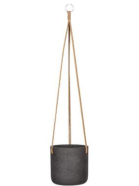 Кашпо подвесное Rough charlie (hanging) m black washed Кашпо подвесное Rough charlie (hanging) m black washed