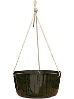 Кашпо подвесное Palermo hanger marble green D27 H12 см