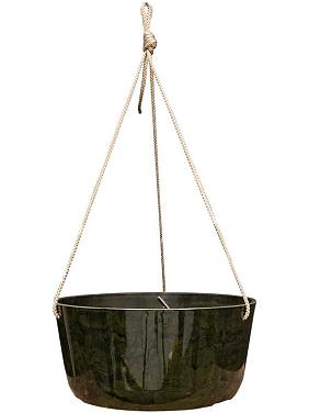 Кашпо подвесное Palermo hanger marble green Кашпо подвесное Palermo hanger marble green