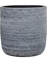 Кашпо Magna pot dark grey D26 H26 см