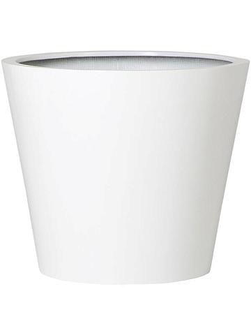 Кашпо Fiberstone bucket m glossy white Кашпо Fiberstone bucket m glossy white