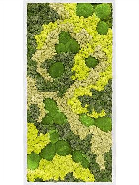 Картина из мха mdf ral 9010 satin gloss 30% ball moss 70% reindeer moss (mix) Картина из мха mdf ral 9010 satin gloss 30% ball moss 70% reindeer moss (mix)