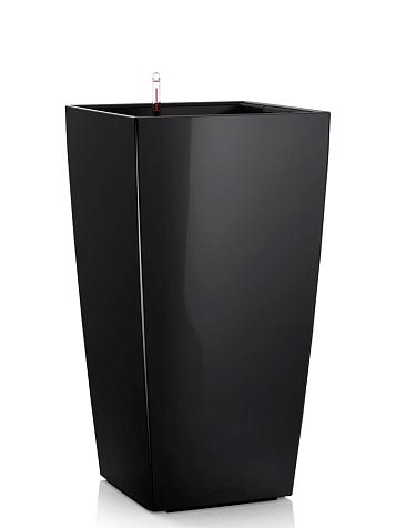 Кашпо Ola Dom Cubis Deluxe 30 (19л) черный лакированный