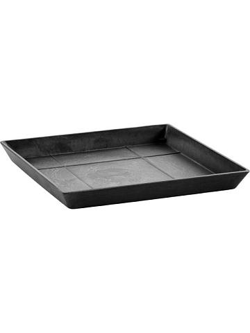 Поддон Ecopots square 30 dark grey Поддон Ecopots square 30 dark grey