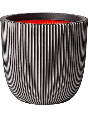 Кашпо Capi nature groove nl planter ball anthracite Кашпо Capi nature groove nl planter ball anthracite