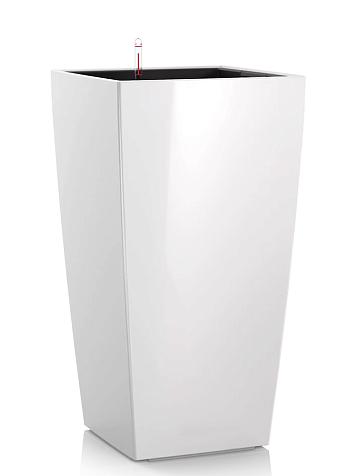 Кашпо Ola Dom Cubis Deluxe 40 (40л) белый лакированный