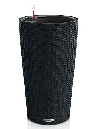 Кашпо Lechuza Cilindro Cottage (черный)