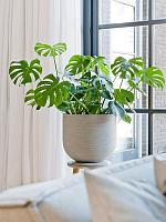 Кашпо Ridged horizontally cody l cement D42 H37 см