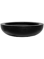 Кашпо Fiberstone monique l black D43 H12 см