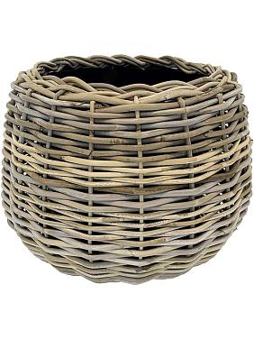 Кашпо Drypot rattan tina grey Кашпо Drypot rattan tina grey