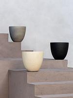 Кашпо Grigio egg pot natural concrete D60 H54 см