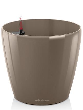 Кашпо Lechuza Classico (серо-коричневый лакированный)