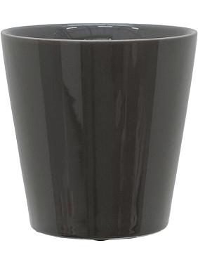 Кашпо Basic round shiny grey Кашпо Basic round shiny grey