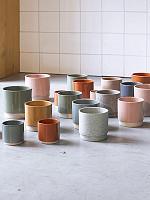 Кашпо Eno duo pot dusty green D7 H7 см