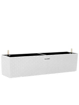 Кашпо Ola Dom Balcony Rattan (белый)