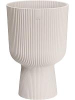 Кашпо Vibes fold coupe linen white D30 H45 см