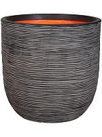 Кашпо Capi nature rib nl planter ball anthracite D43 H41 см Кашпо Capi nature rib nl planter ball anthracite D43 H41 см
