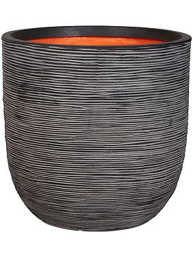 Кашпо Capi nature rib nl planter ball anthracite Кашпо Capi nature rib nl planter ball anthracite