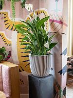 Кашпо Capi nature groove nl planter ball ivory D43 H41 см