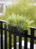 Кашпо Greenville easy balcony living black L52 W21 H19 см Кашпо Greenville easy balcony living black L52 W21 H19 см