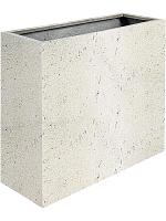 Кашпо Grigio divider antique white L80 W30 H68 см