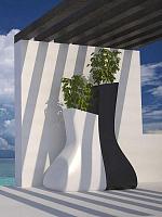 Кашпо Noma basic twin high planter L71 W70 H175 см