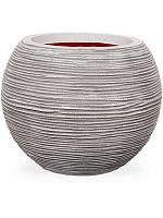 Кашпо Capi nature rib nl vase ball ivory D40 H32 см Кашпо Capi nature rib nl vase ball ivory D40 H32 см