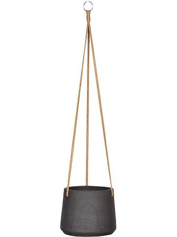Кашпо подвесное Rough patt (hanging) l black washed Кашпо подвесное Rough patt (hanging) l black washed
