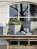 Кашпо Artstone ella pot grey L30 W30 H29 см