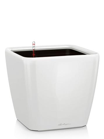 Кашпо Lechuza Quadro LS 43 белый лакированный