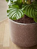 Кашпо Baq terrazzo cylinder mocha D37 H32 см