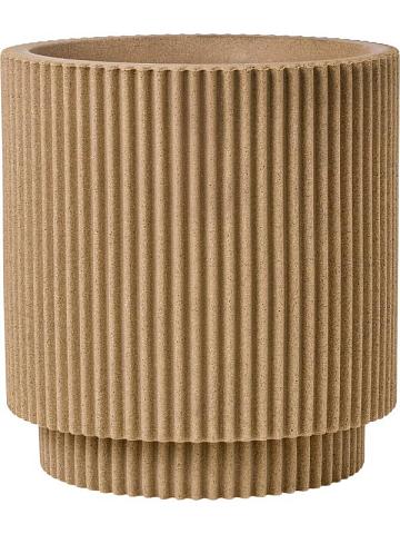 Кашпо Capi nature groove nl vase cylinder beige Кашпо Capi nature groove nl vase cylinder beige