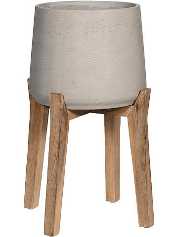 Кашпо Rough with feet high patt xxl grey washed Кашпо Rough with feet high patt xxl grey washed