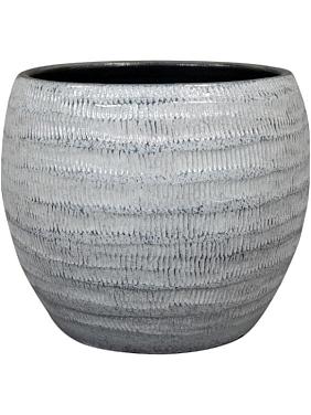 Кашпо Manuel pot shiny grey