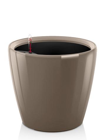 Кашпо Ola Dom Couple Deluxe 43 (26л) серо-коричневый лакированный