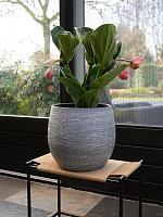 Кашпо Evi pot antique silver D23 H20 см Кашпо Evi pot antique silver D23 H20 см