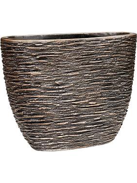 Кашпо Baq luxe lite universe wrinkle oval bronze Кашпо Baq luxe lite universe wrinkle oval bronze