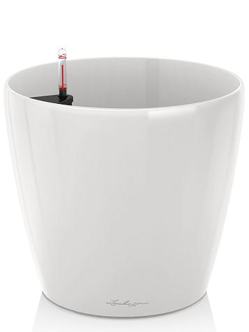 Кашпо Lechuza Classico 70 белый лакированный