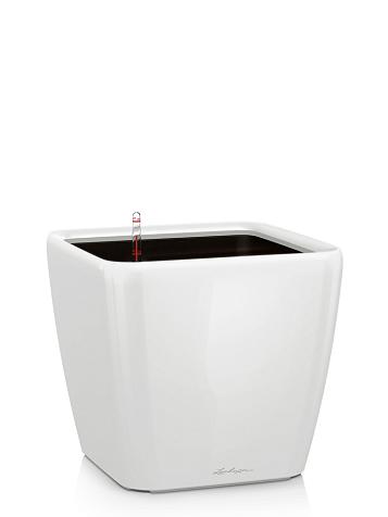 Кашпо Lechuza Quadro LS 21 белый лакированный
