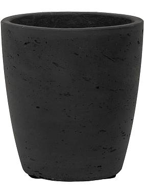 Кашпо Rough gerben s black washed