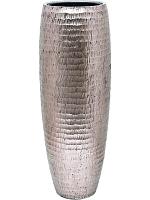 Кашпо Baq opus hammered partner silver (с техническим горшком) D35 H97 см